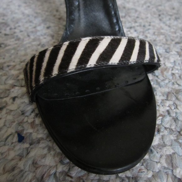 Kate Spade Zebra Print Heeled Ankle Strap Sandal - Picture 5 of 8